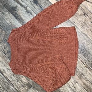 Burnt orange American Eagle scoop sleeve sweater!